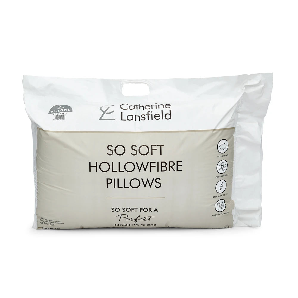 Catherine Lansfield So Soft Hollowfibre Pillow Pair
