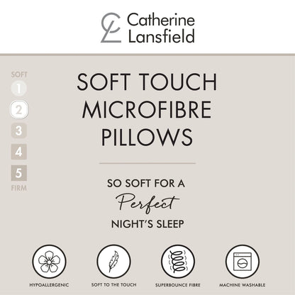 Catherine Lansfield Soft Touch Microfibre Pillow Pair