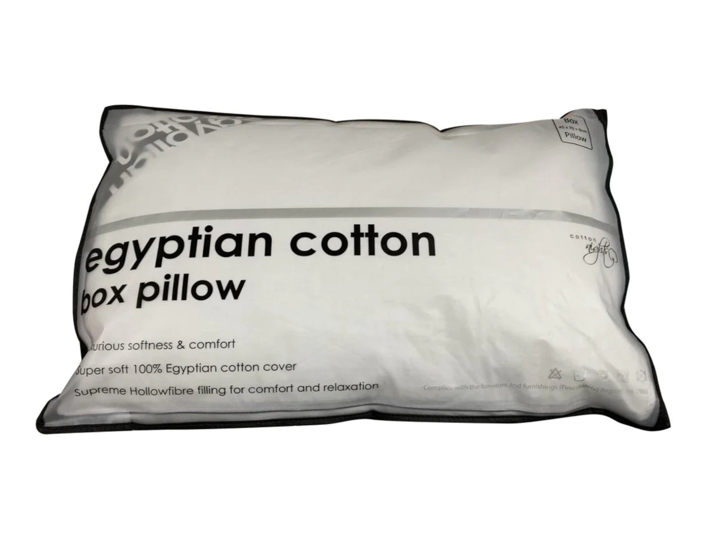 100% Egyptian Cotton Luxury Pillow Pair