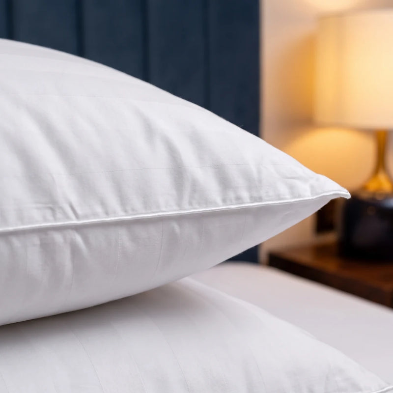Two Striped Cotton Pillows