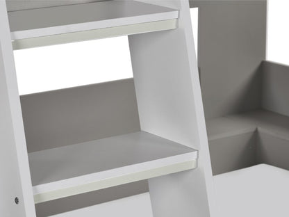 Parsec Bunk Bed - Taupe & White