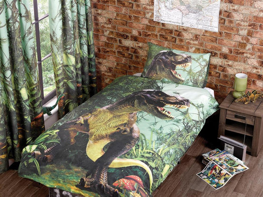 T Rex Childrens Bedding Set Multi