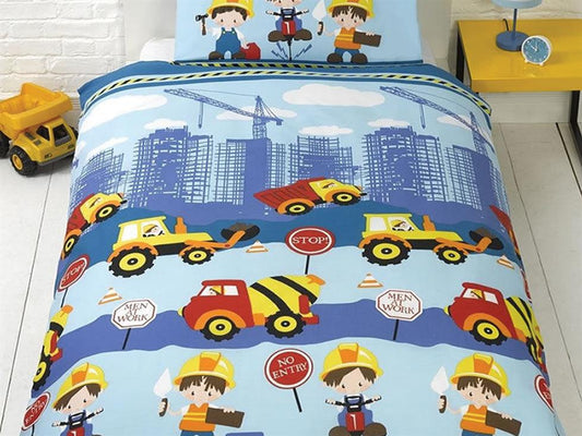 Men at Work Childrens Bedding Set