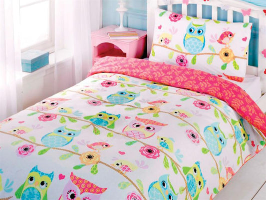Owl and Friends Childrens Bedding Set Multi