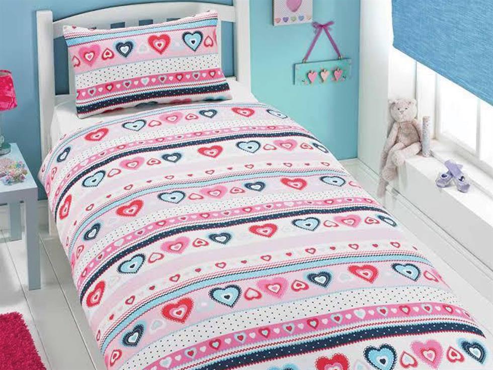 Sally Childrens Bedding Set Pink