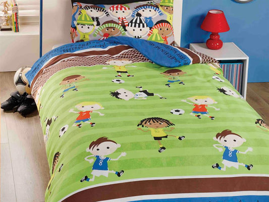 Football Friends Childrens Bedding Set Multi