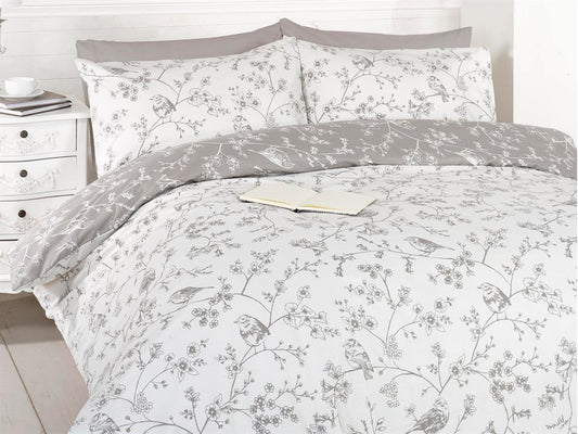 Bird Toile Bedding Set Taupe