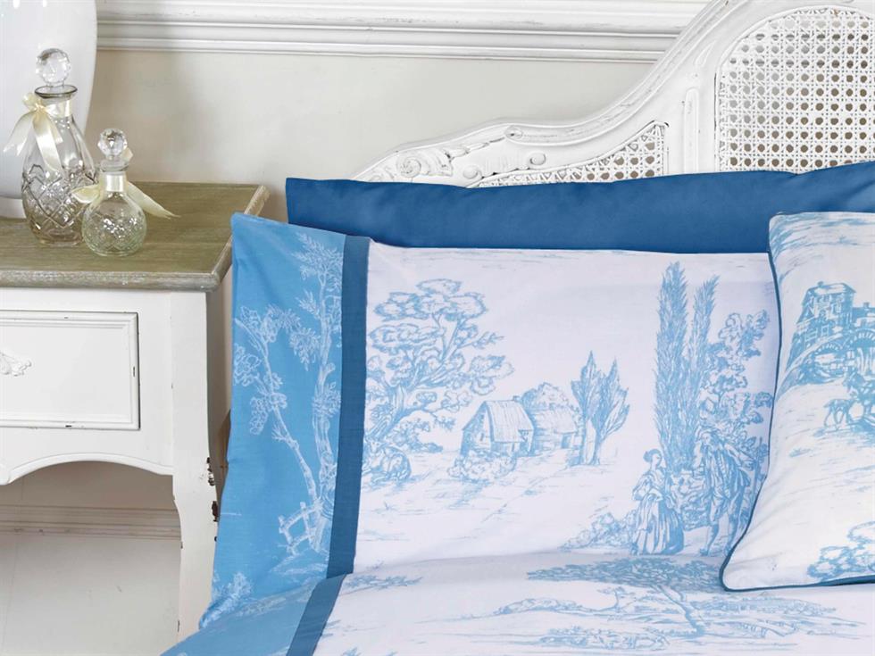 Camargue Luxury Bedding Set Blue