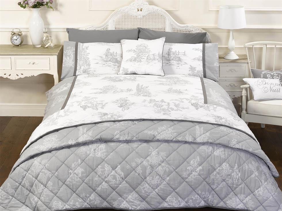 Camargue Luxury Bedding Set Grey