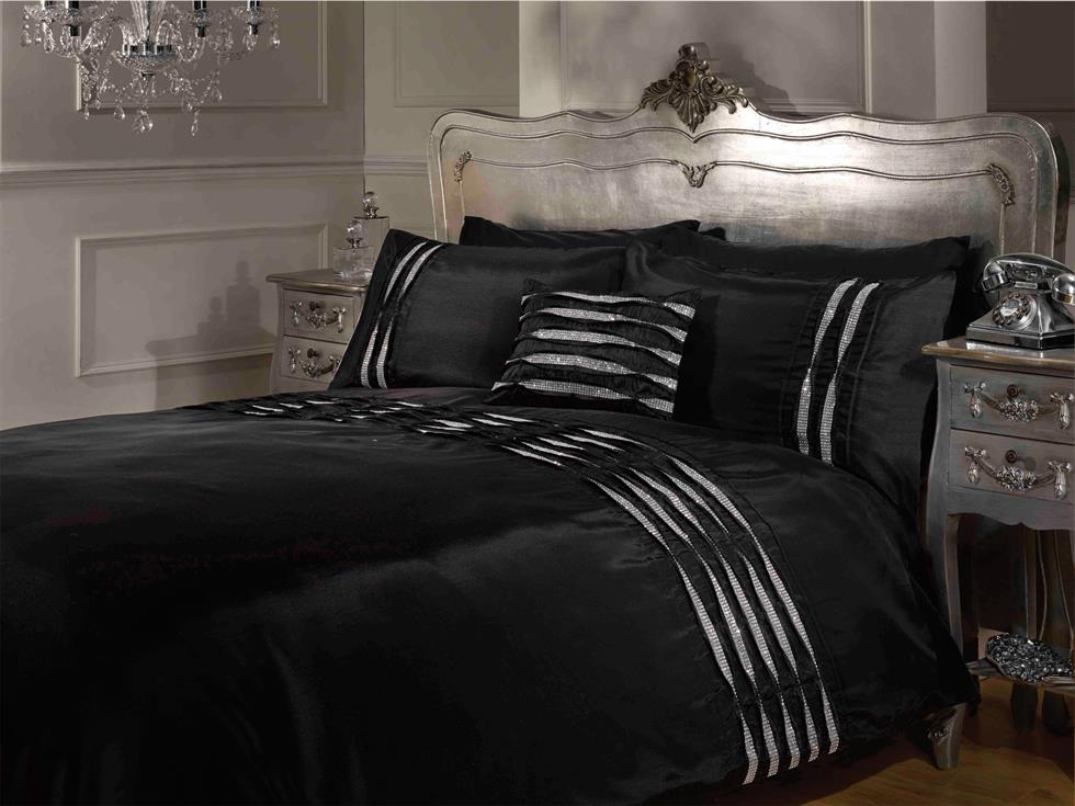 Crystal Luxury Bedding Set Black