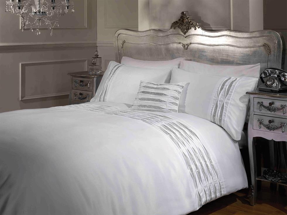 Crystal Luxury Bedding Set White