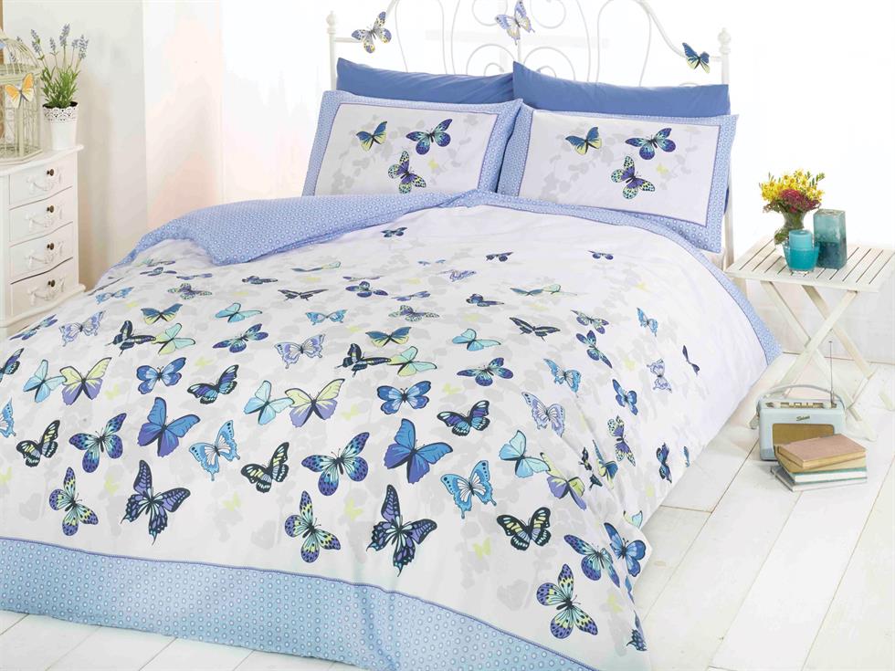 Flutter Bedding Set Blue