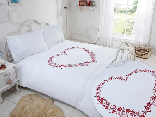 Heart Luxury Bedding Set White