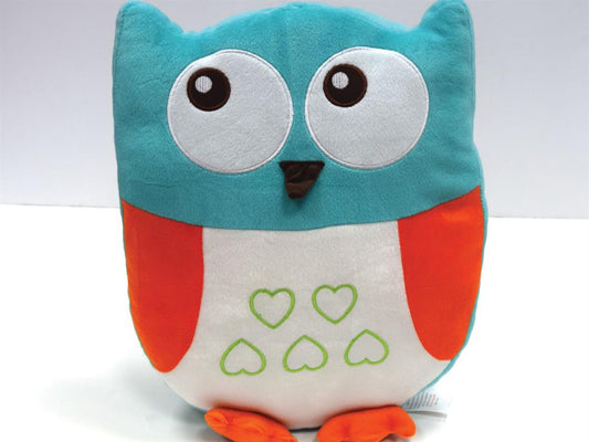 Owl Filled Childrens Cushion Multi