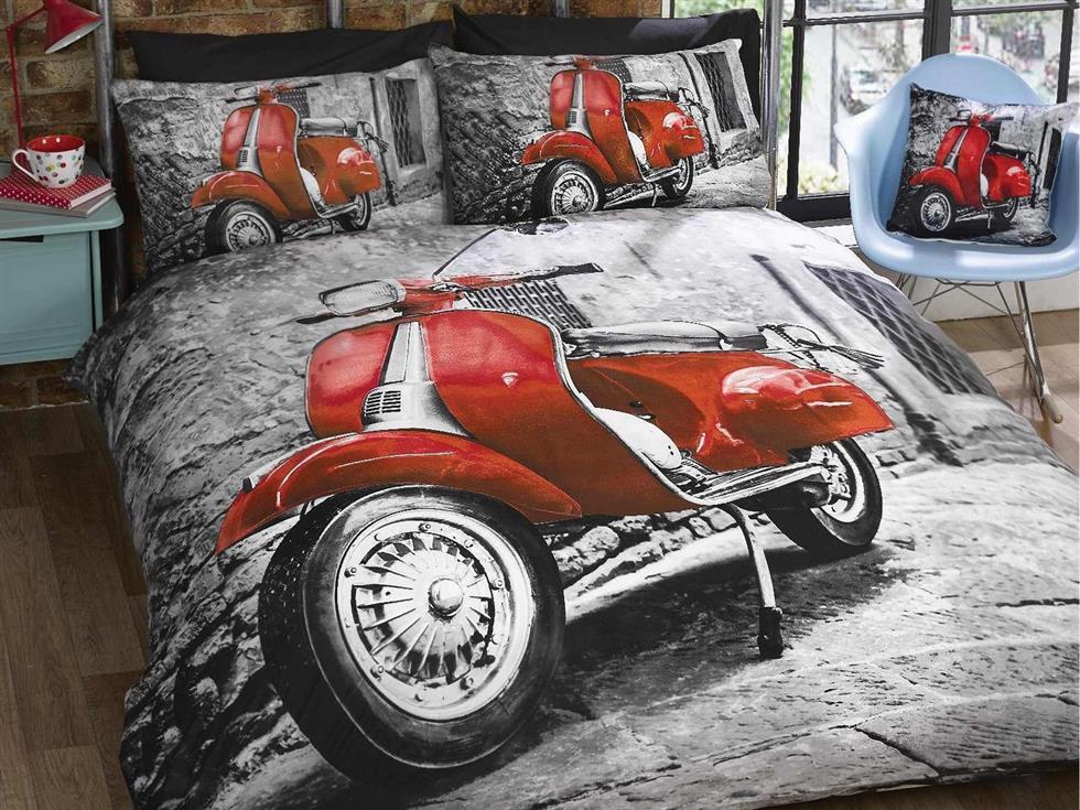Scooter Bedding Set Red