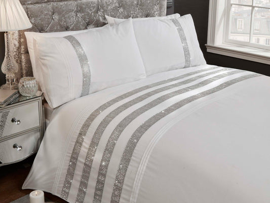 Carly Luxury Bedding Set White