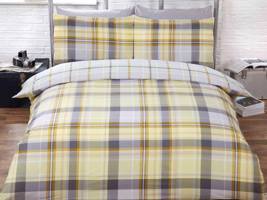 Hamilton Check Bedding Set Lemon