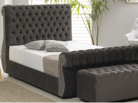 Chiswick Luxury Bed Frame in Malta Graphite