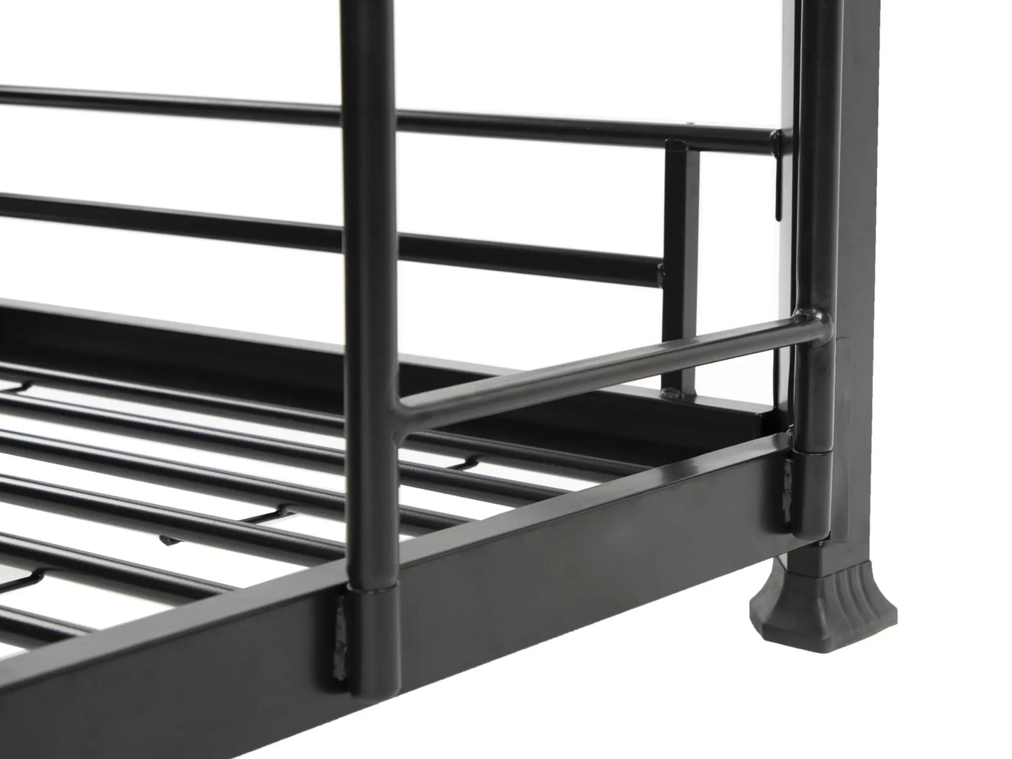 Bunkit No Bolt Heavy Duty Triple 3 Tier Metal Bunk Bed in Black