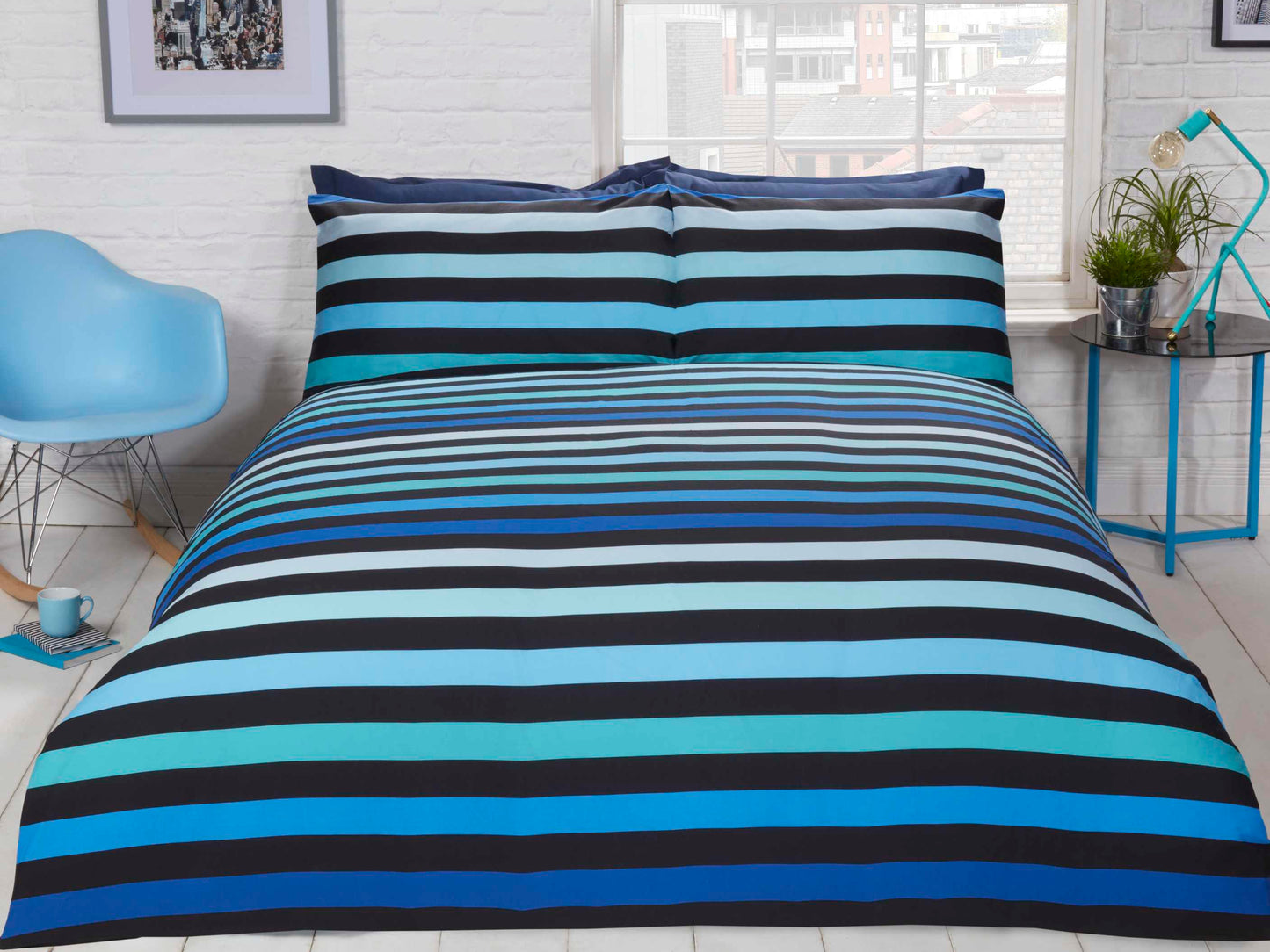 3D Reversible Bedding Set Blue