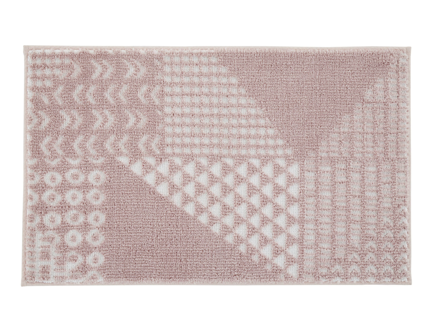Catherine Lansfield Larsson Geo 100% Cotton Towels in Blush