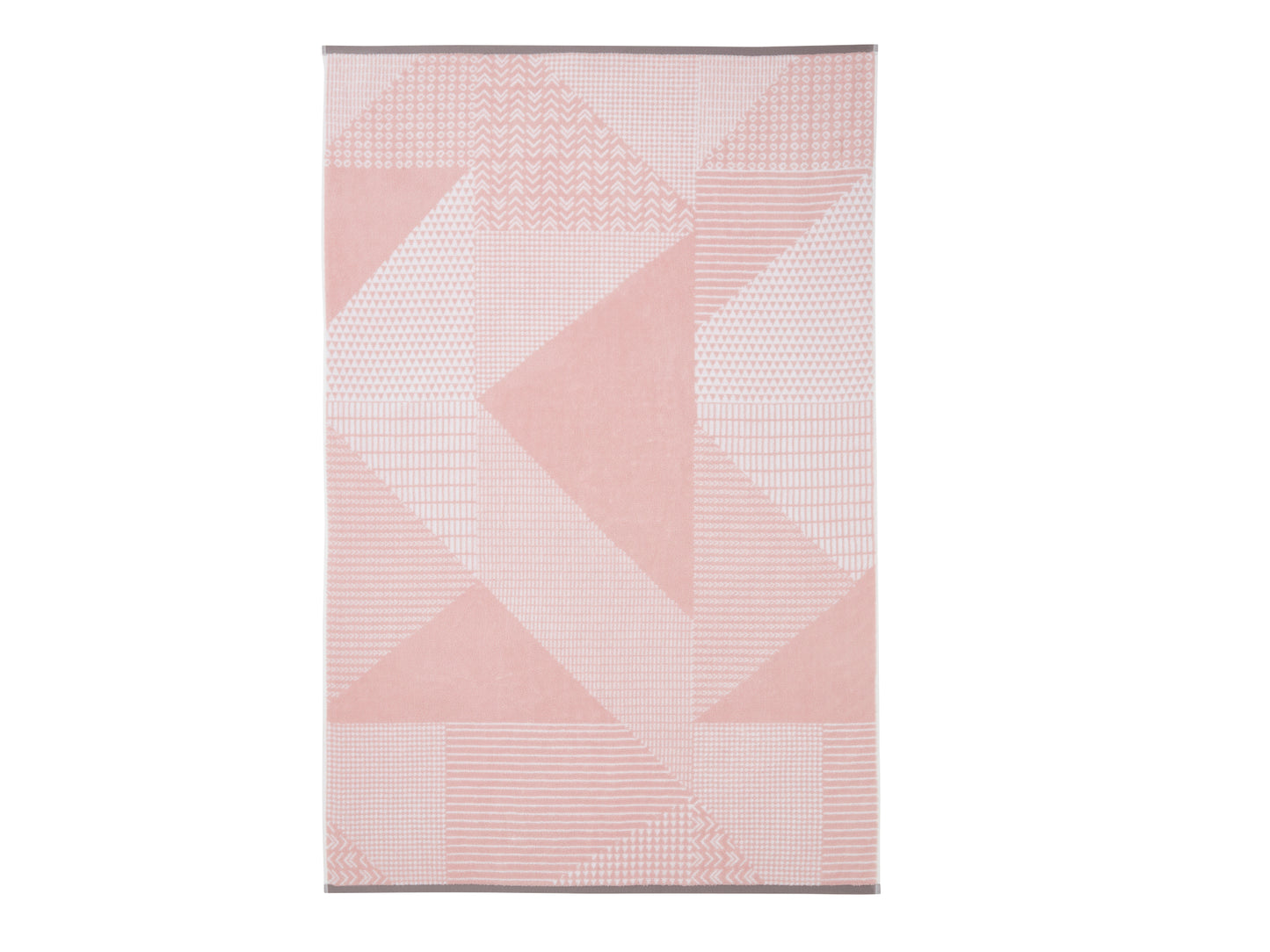 Catherine Lansfield Larsson Geo 100% Cotton Towels in Blush