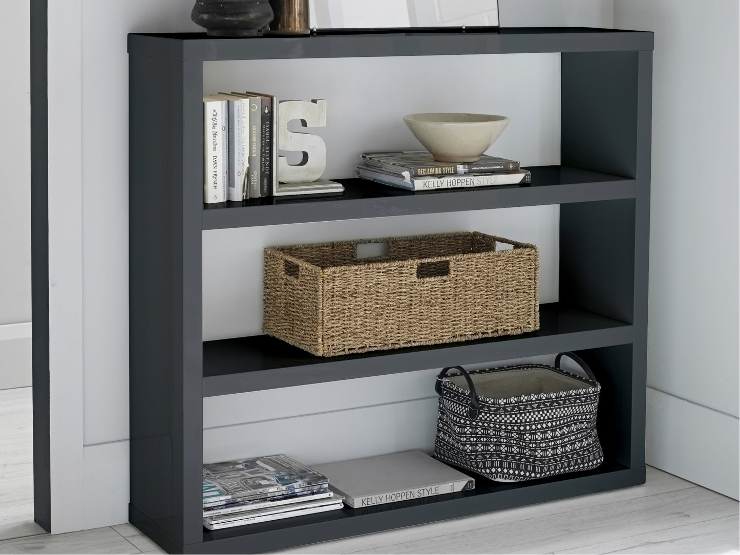 Puro Bookcase in Charcoal