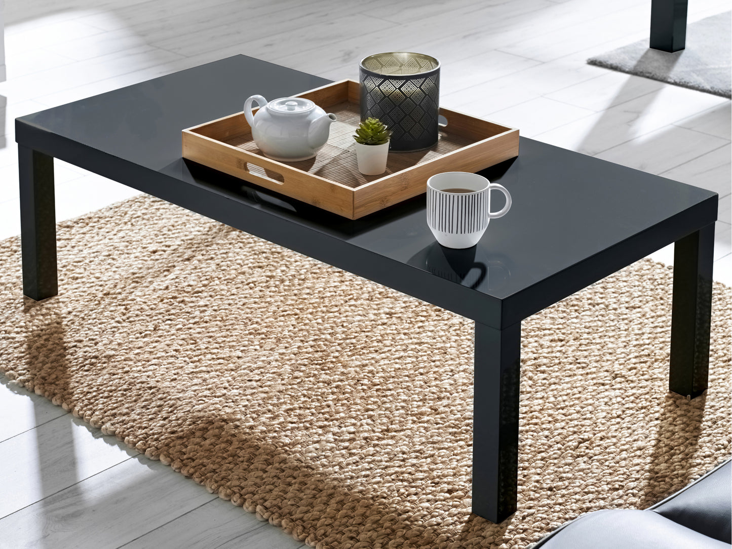 Puro Coffee Table in Charcoal