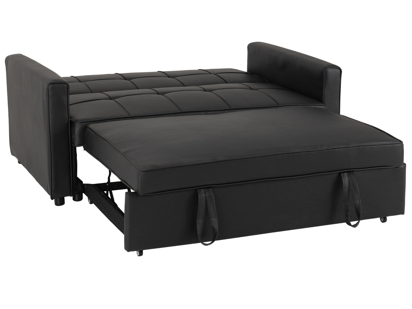 Astoria Sofa Bed in Black Faux Leather