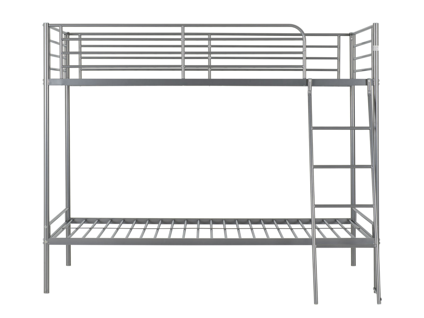 Brogan Metal Bunk Bed in Silver