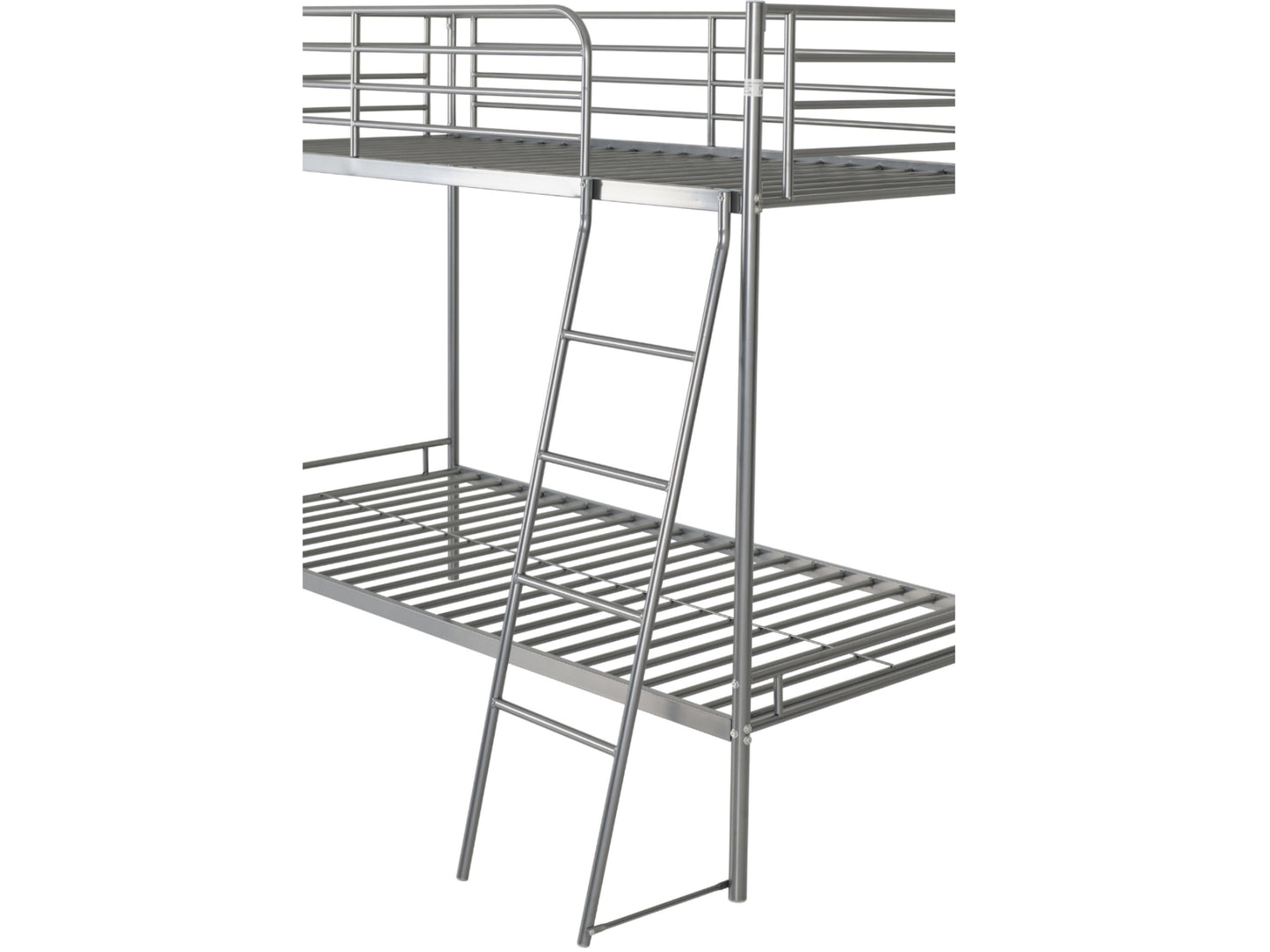 Brogan Metal Bunk Bed in Silver