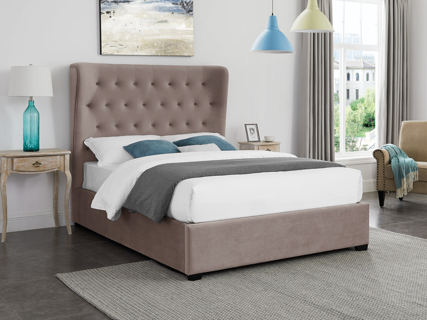 Belgravia Ottoman Bed Frame in Cappuccino