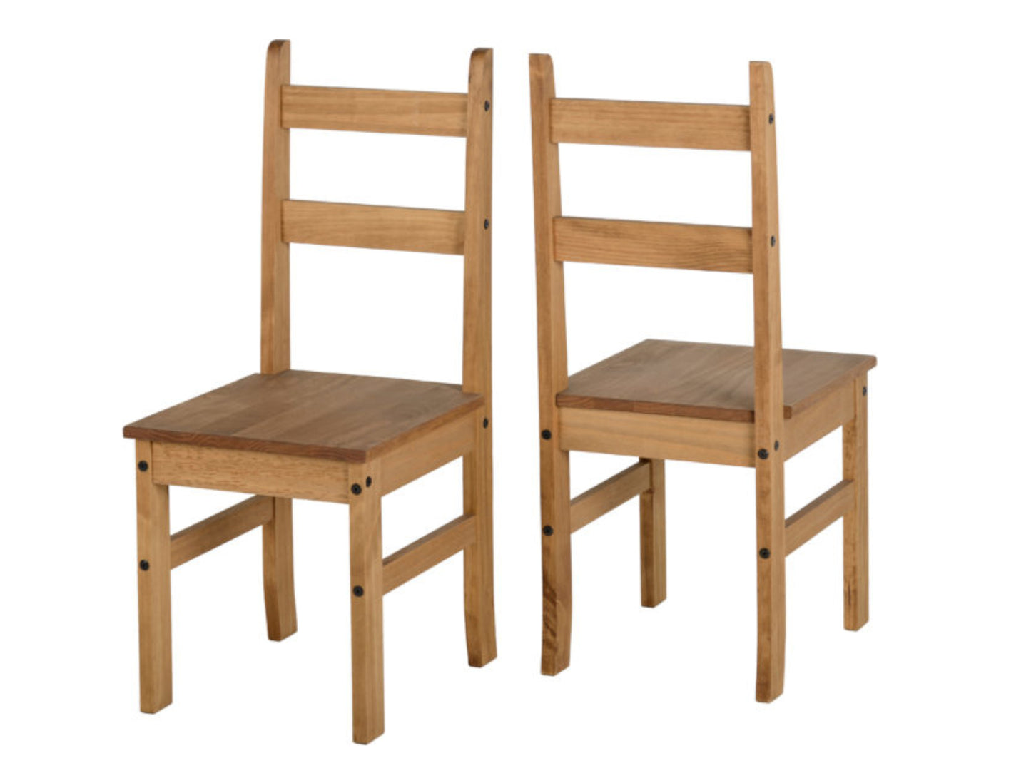 Corona Budget 4 Seat Dining Set in Distressed Waxed Pine