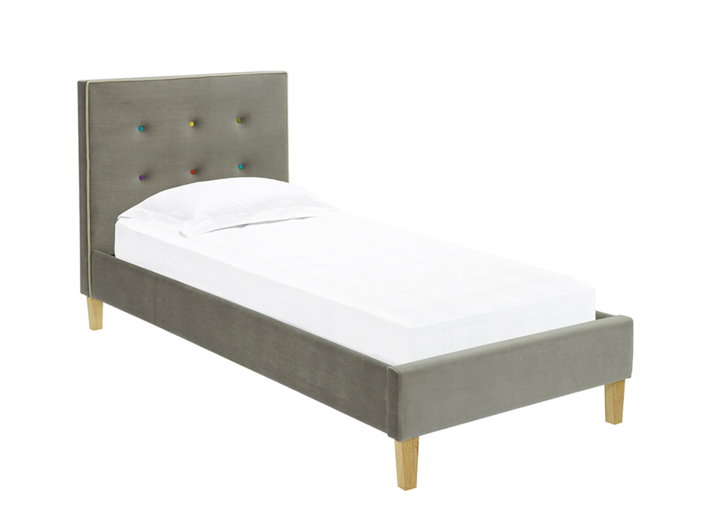 Camden Bed  Frame in Mid Grey