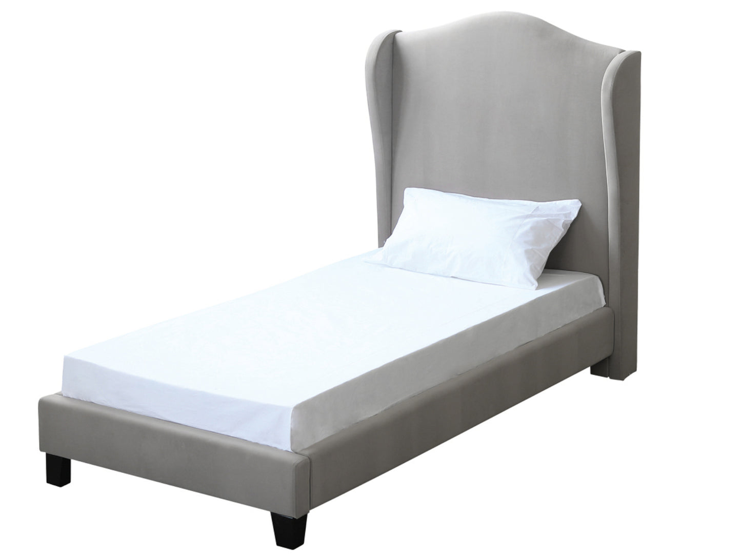 Chateaux Wing Bed  Frame in Silver