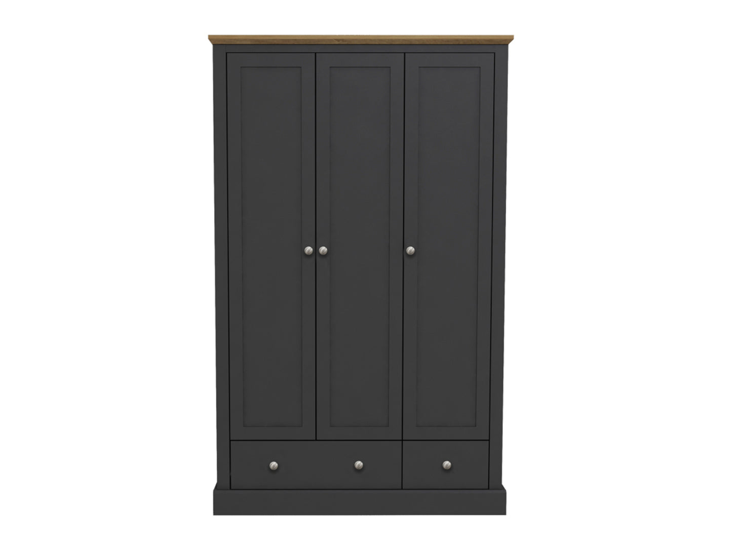 Devon Bedroom Furniture in Charcoal and Oak