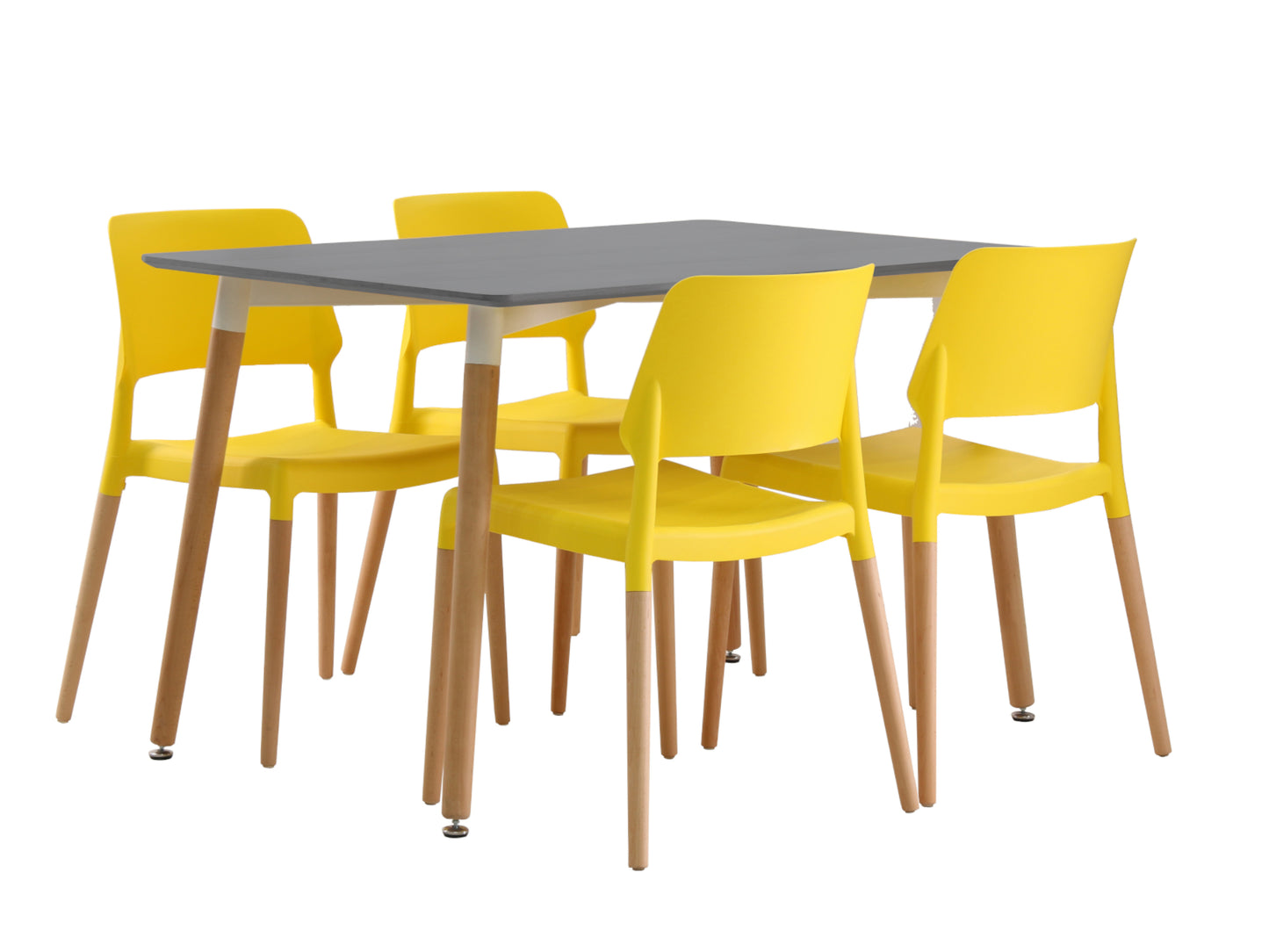Riva Dining Chair in Yellow (2 Pack)