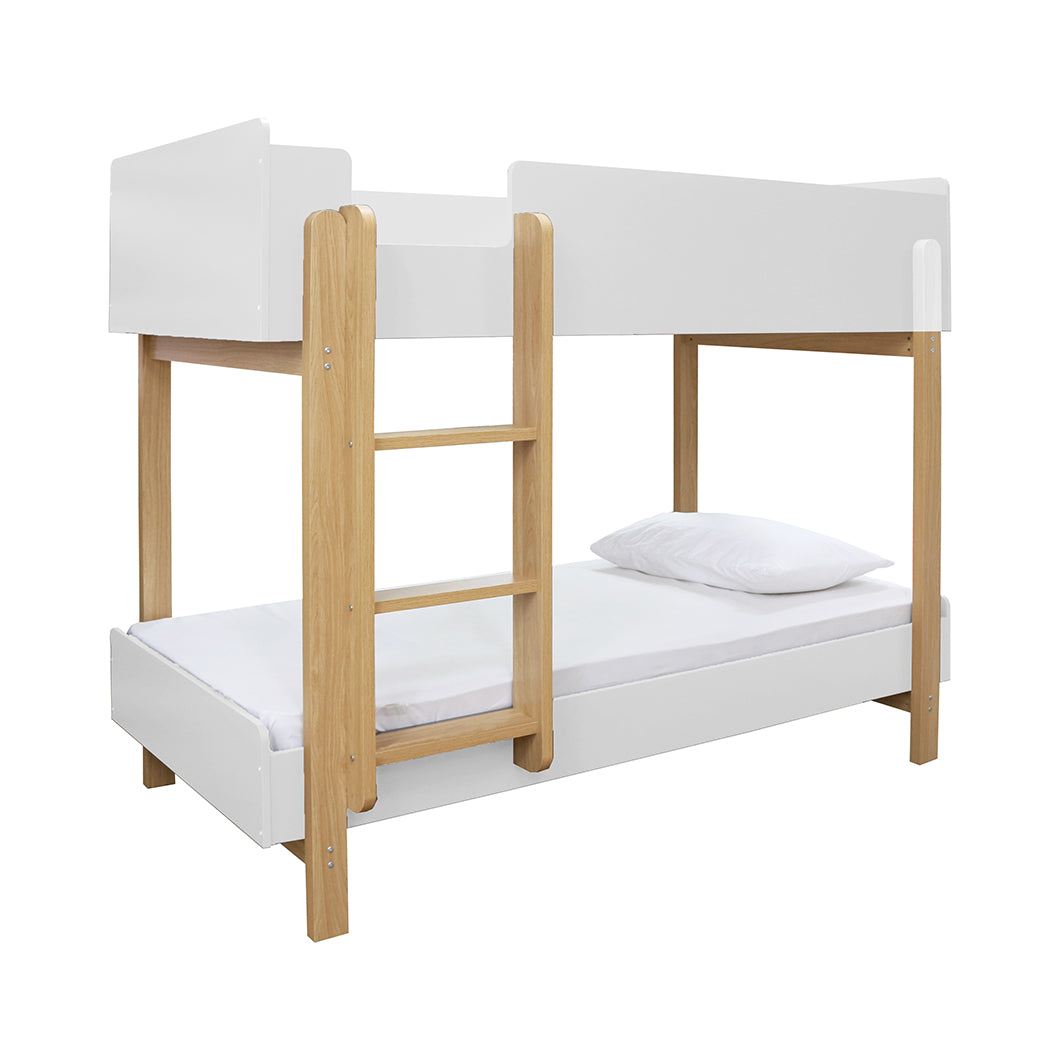 Hero Bunk Bed in White and Oak