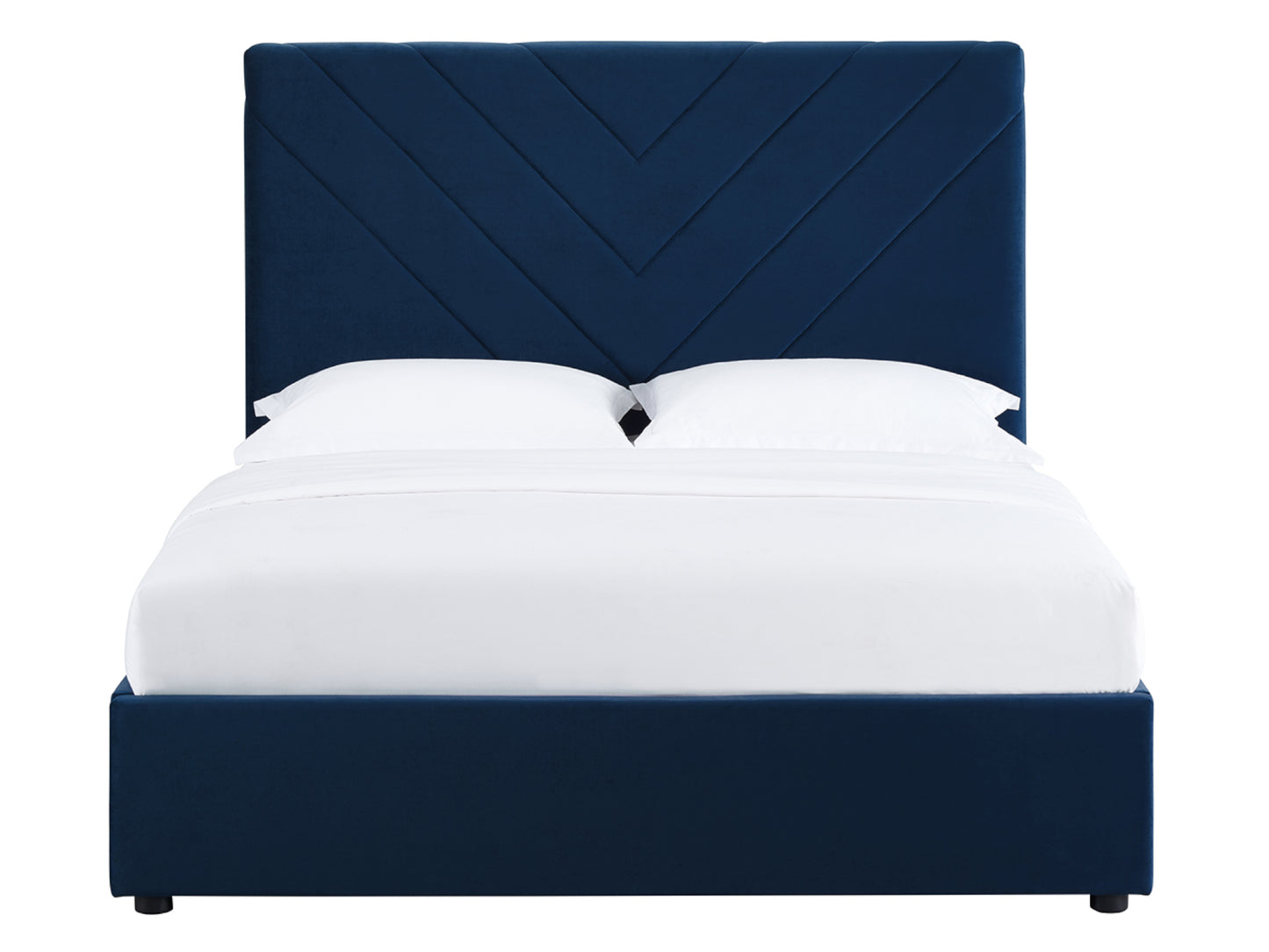 Islington Bed Frame in Blue Velvet