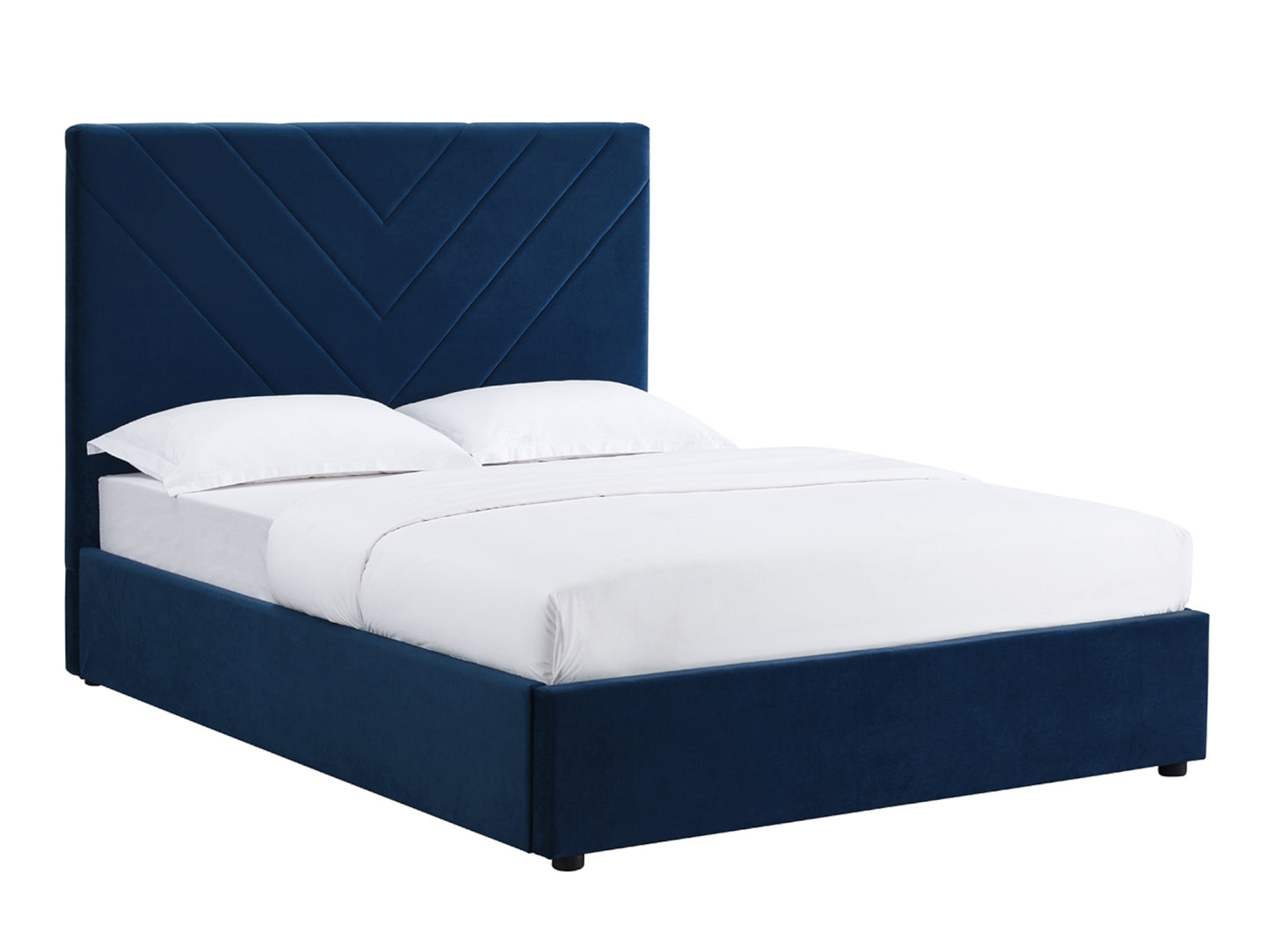 Islington Bed Frame in Blue Velvet