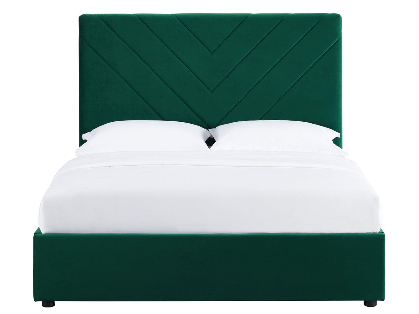 Islington Bed Frame in Green Velvet