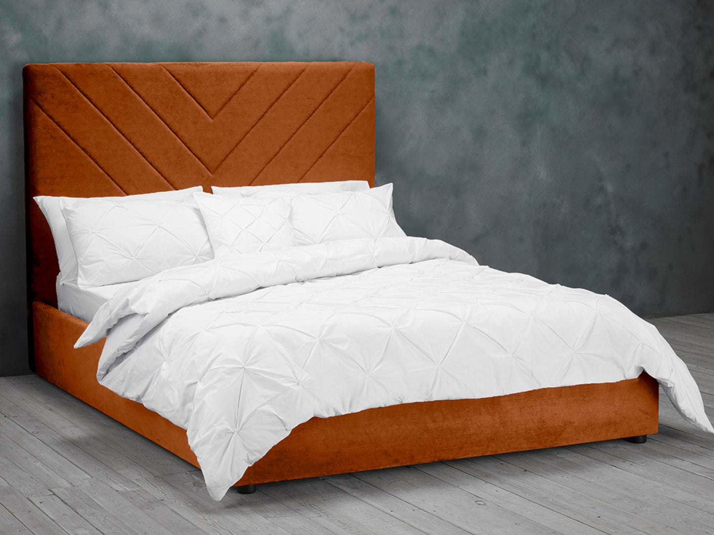 Islington Bed Frame in Burnt Orange