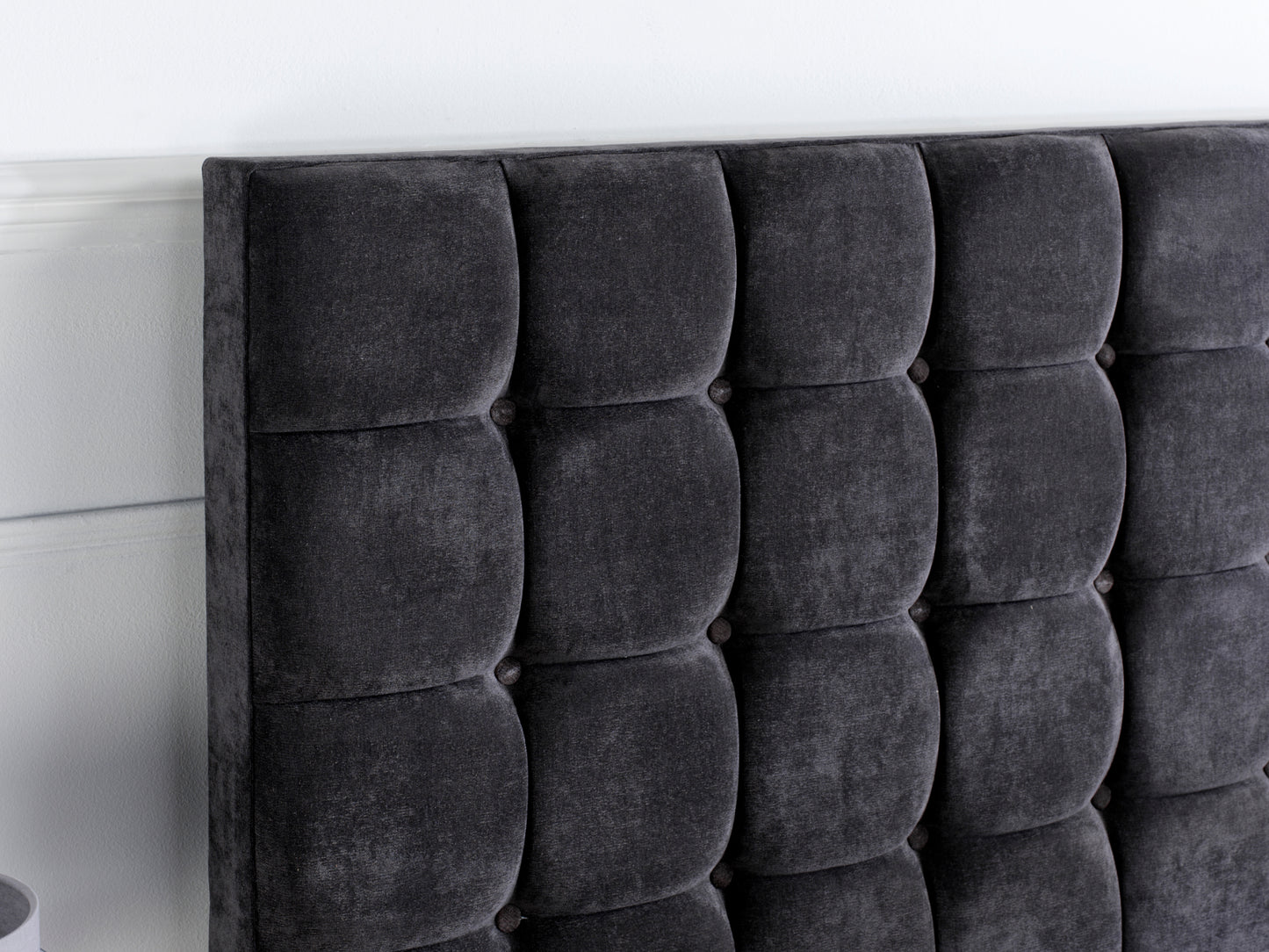 Cube Luxury Bed Frame in Coniston Charcoal