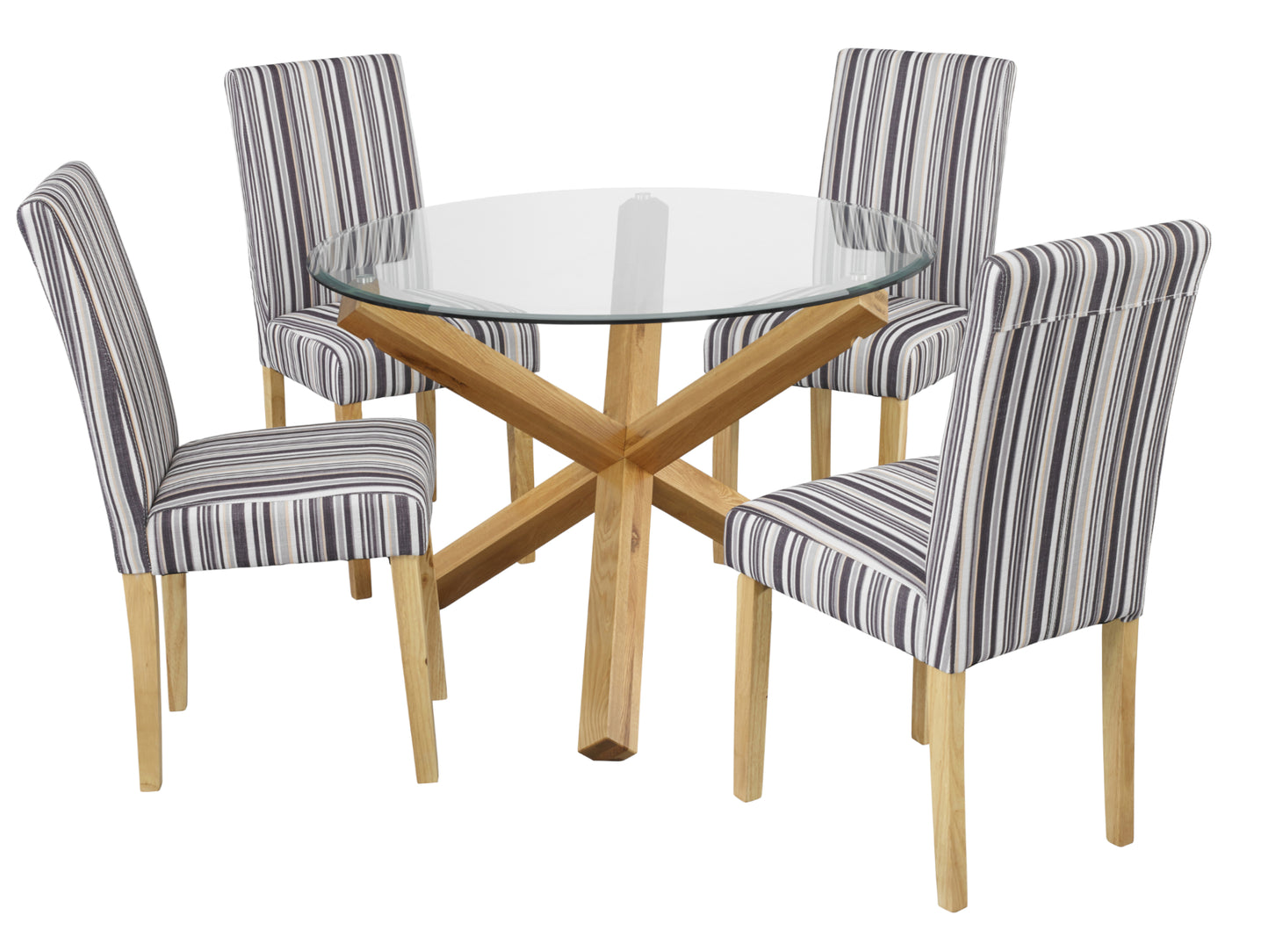 Lorenzo Striped Dining Chair (2 Pack)