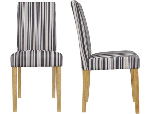 Lorenzo Striped Dining Chair (2 Pack)