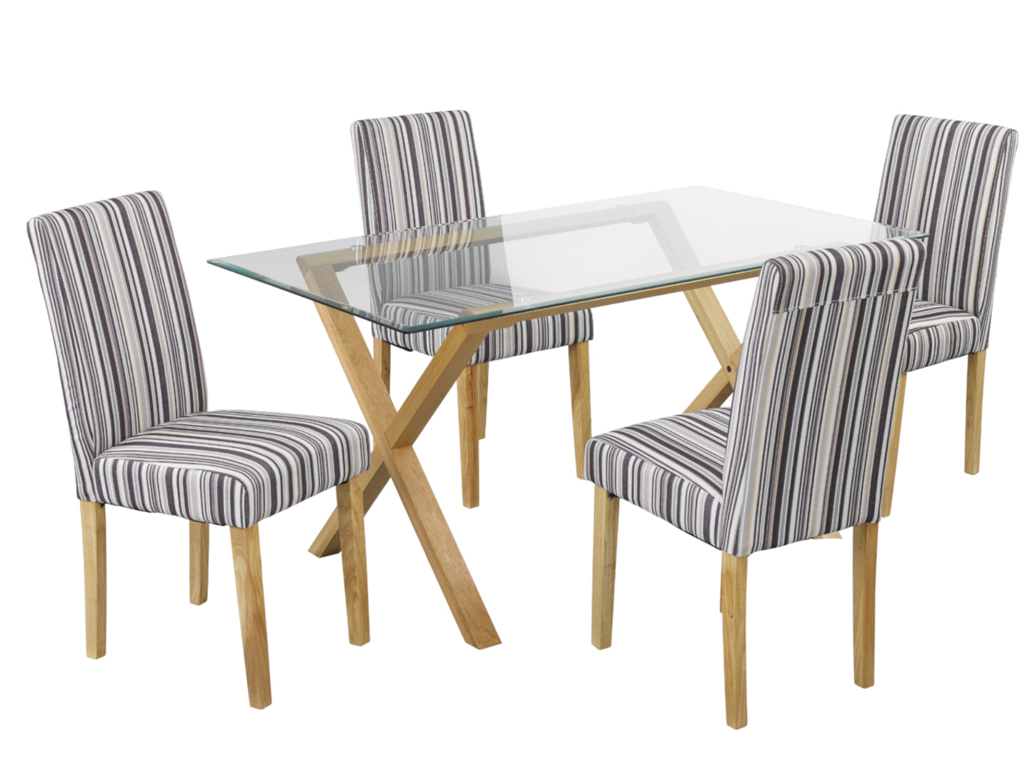 Lorenzo Striped Dining Chair (2 Pack)
