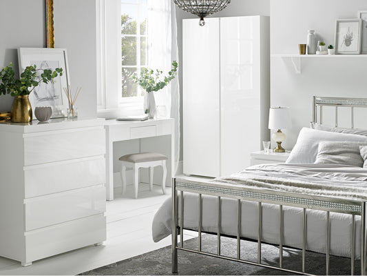 Puro Bedroom Furniture in White Gloss