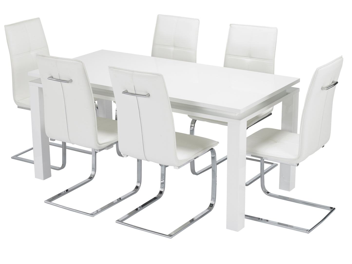 Opus Dining Chair in White (2 Pack)