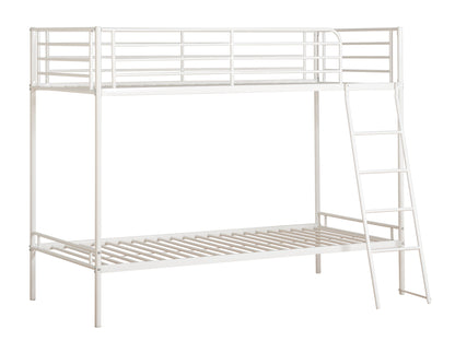 Brogan Metal Bunk Bed in White