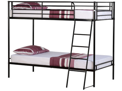 Brogan Metal Bunk Bed in Black